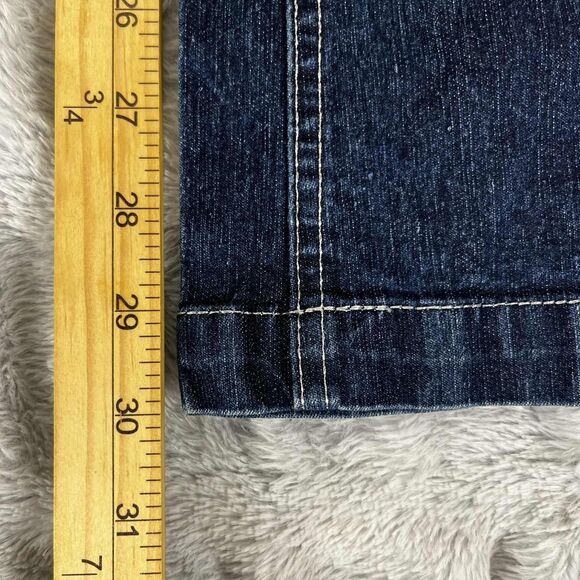 Relativity Jeans Women 10 Bootcut Dark Wash Denim Embroidered Rodeo Western Boho - Picture 11 of 12